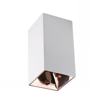 SKU 8587 GU10 Корпус Квадрат Бяло + Розово Злато с марка V-TAC