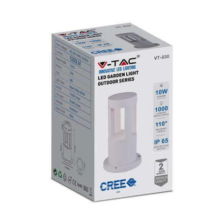 Аплик за стена 10W 5000K 25см Бяло Тяло SKU 128318 V-TAC