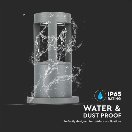 Аплик за стена 10W 3000K 25см Сиво Тяло SKU 128319 V-TAC