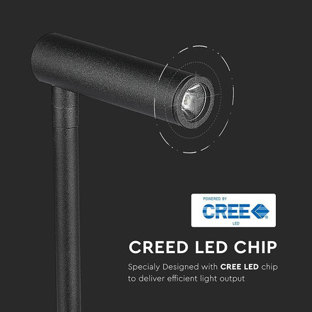 Аплик за стена за Спалня 3W 3000К С Ключ и USB Бяла SKU 211487 V-TAC