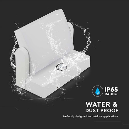 LED Стенна Лампа със сензор 20W 4000К IP65 Бяло Тяло SKU 2939 V-TAC