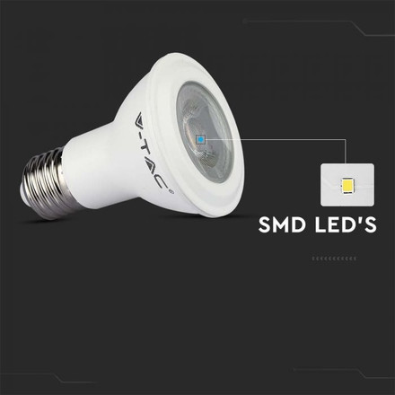 LED Bulb - SAMSUNG CHIP 5.8W E27 PAR20  Plastic 3000K