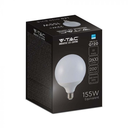 LED Bulb - SAMSUNG CHIP 22W E27 G120 Plastic 6400K 120LM/W
