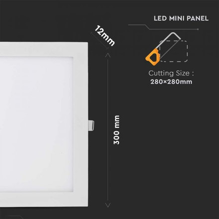 36W LED Premium Panel Downlight - Square 4000K