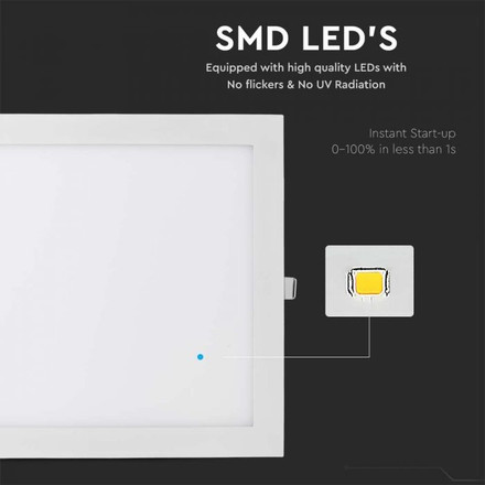 36W LED Premium Panel Downlight - Square 4000K