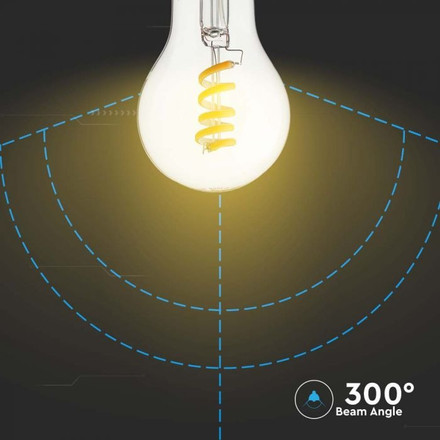 LED Bulb - 4W E27 Filament A60 Clear Cover 1800K