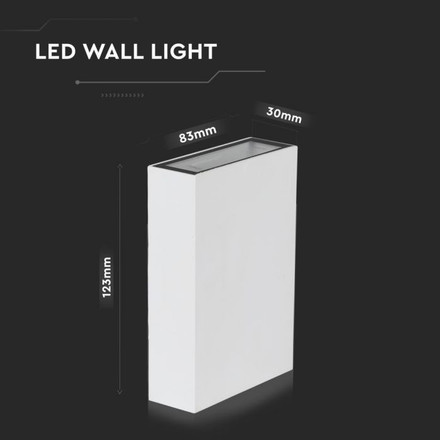 4W LED Wall Light White 6500K