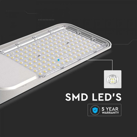 LED Улична Лампа със Сензор 100W 6400K 120 лумена на ват SAMSUNG ЧИП SKU 20435 V-TAC