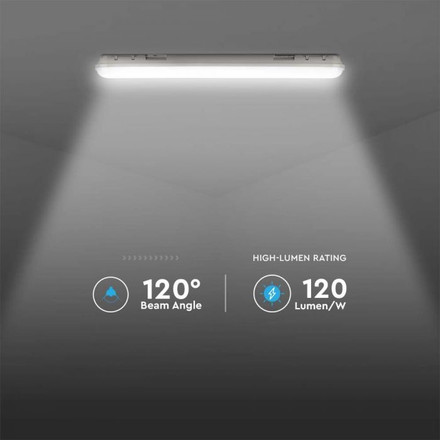 LED Waterproof Fitting SAMSUNG CHIP - 120CM 60W  6400K 120LM/W