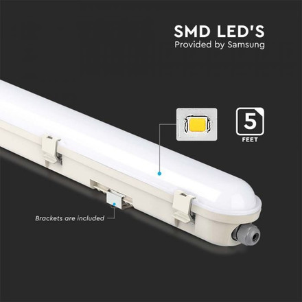 LED Влагозащитено Тяло SAMSUNG ЧИП - 150см 70W 6000K 120 лумена на ват SKU 20476 V-TAC