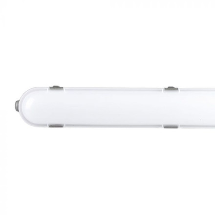 LED Влагозащитено Тяло M-Серия 1200мм 36W 6400K Мат Стоманен Клип 120 лумена на ват SKU 2120214 V-TAC