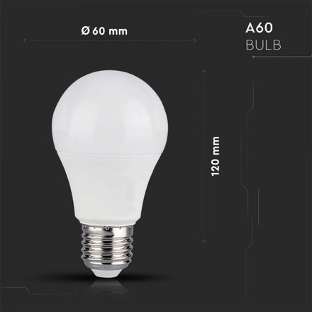 LED Bulb 8.5W E27 A60 With RF Control RGB + 3000K Dimmable