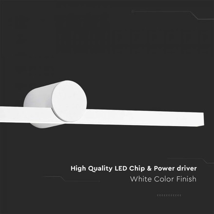 10W LED Mirror Light White Body 3000K