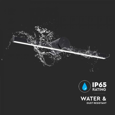 12W LED Лампа Осветител За Огледало Черен 4000К SKU 405841 V-TAC