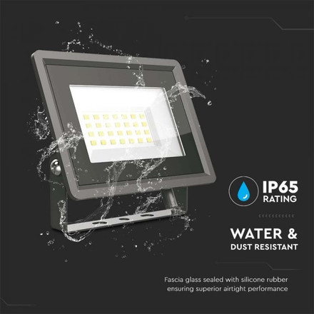 20W LED Floodlight SMD Black Body 3000K