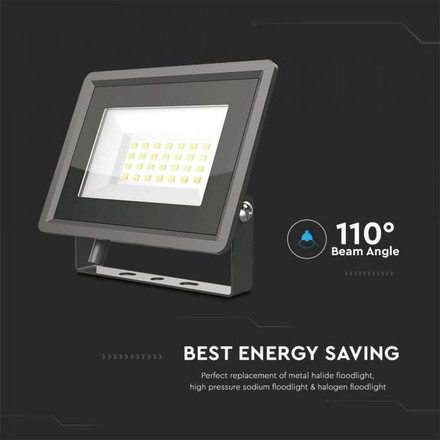 20W LED Floodlight SMD Black Body 4000K