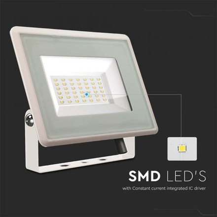 LED Прожектор 30W 3000К Бяло Тяло SKU 6746 V-TAC