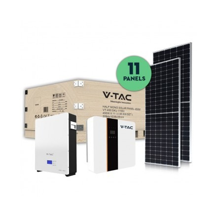 5KW фотоволтаична система с панели инверор и батерия SKU11553-11509-11448 SKU 100178 V-TAC
