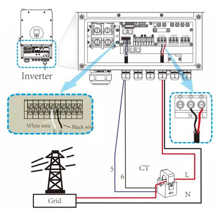 Хибриден монофазен соларен инвертор 6KW с 5 години гаранция SKU 11529 V-TAC