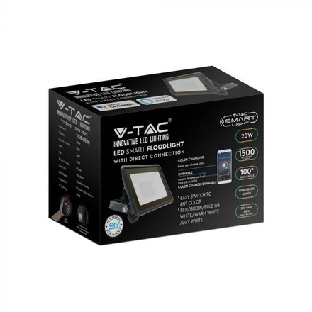 LED Прожектор 20W RGB+WW+CW с WIFI Смарт SKU 3025 V-TAC