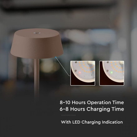 Настолна Лампа 2W 3000K IP54 SKU 6821 V-TAC