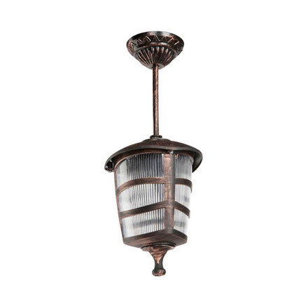 OUTDOOR PENDANT LIGHT BARI-H E27 BLACK IP44 PLASTIC 180x160mm ANTIQUE