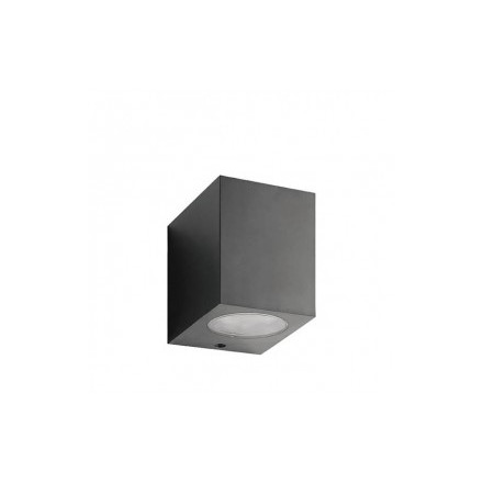 OUTDOOR WALL LIGHT ADRIA SQC1 GU10 92x90x70mm IP54 PLASTIC ANTHRACITE