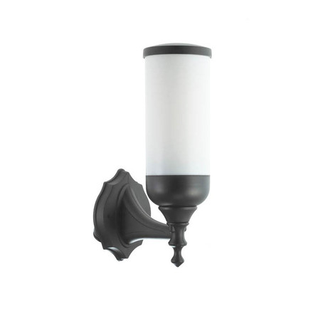 OUTDOOR WALL LIGHT TRIESTE-W 1xE27 IP44 Φ95x160x280mm BLACK