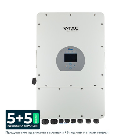 6kW On/Off Grid Трифазен Хибриден соларен инвертор 380VAC SKU 11788 V-TAC