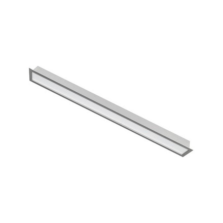 LED RECESSED LINEAR FIXTURE RECESSED MOUNTED PROFILED-RL1 65x45x590mm 20W 3000K (WARM WHITE) 2000Lm GREY