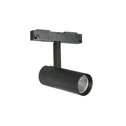 LED черен спот за магнитна релса 48V 20W 4000K 24 градуса MAGNA-S1 Φ60x140mm 2102150 VITO