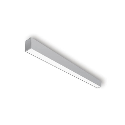 LED LINEAR FIXTURE SURFACE MOUNTED PROFILED-SL1 53x83x2000mm 66W 4000K (NATURAL WHITE) 6930Lm GREY