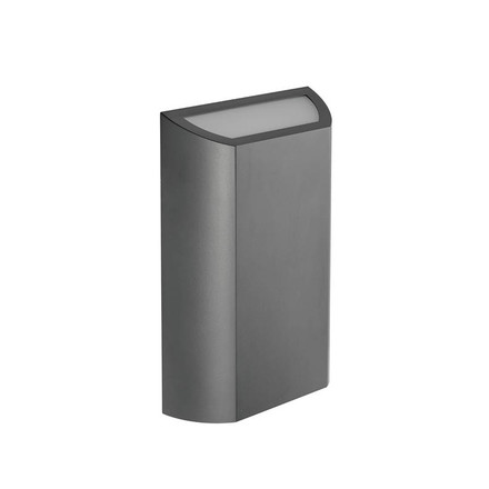 LED фасадна стенна лампа 8W 4000K IP65 220x113x51mm UP&DOWN Антрацид 3230560 VITO