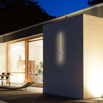 12W LED Wall Lamp White Body 4000K IP54