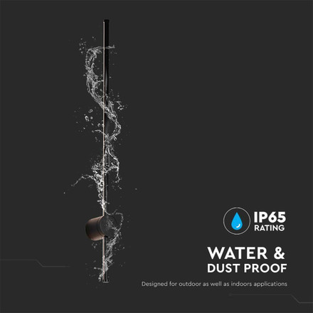 Стенна Лампа 12W 4000K IP54 Черно Тяло SKU 6835 V-TAC