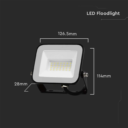 20W LED Floodlight SMD SAMSUNG CHIP PRO-S Grey Body 4000K