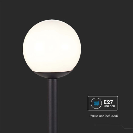 Stand Lamp  1*E27  Matt Black Opal Plastic C Ball