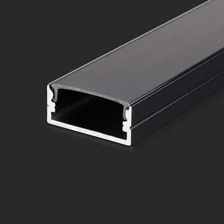 Led Strip Mounting Kit With Diffuser Aluminum 2000* 23.5*10MM Black Housing