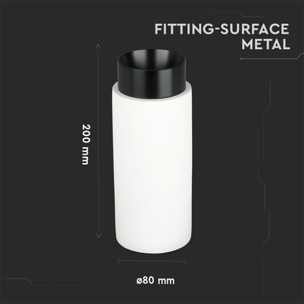 SKU 3136 GU10 Гипсова Отливка Външен Монтаж Метал Черно Дъно с марка V-TAC