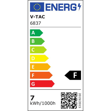 Назаемна Лампа Бяла 7W 4000K IP54 SKU 6837 V-TAC