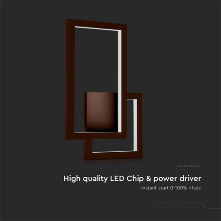 20W LED Wall Lamp Corten Body 4000K IP54