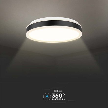 48W LED Designer Light Triac Dimmable Black Round 4000K