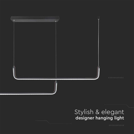 LED Осветител 24W 3в1 Черен Кръг SKU 6941 V-TAC