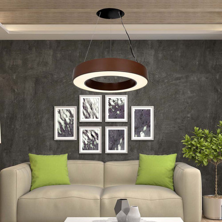 50W LED Designer Hanging Light Triac Dimmable 4000K Corten