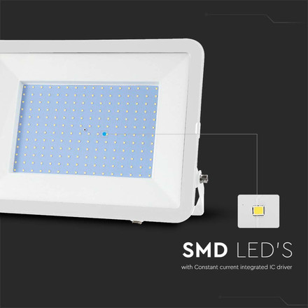 200W LED Floodlight SMD SAMSUNG CHIP PRO-S White Body 4000K