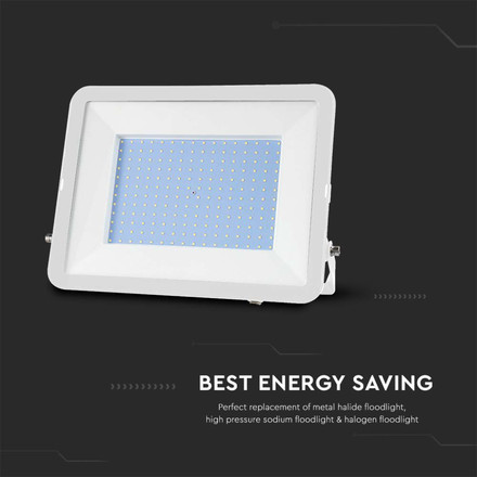 200W LED Floodlight SMD SAMSUNG CHIP PRO-S White Body 6500K