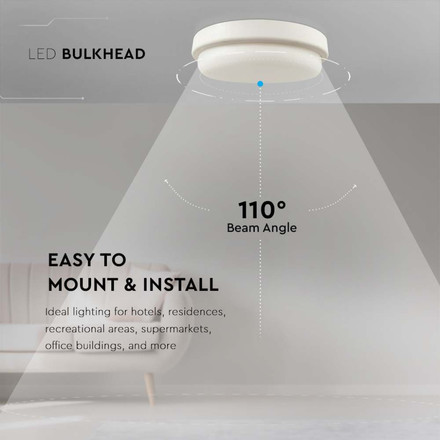 LED Плафон за таван 12W 6400K SKU 10197 V-TAC