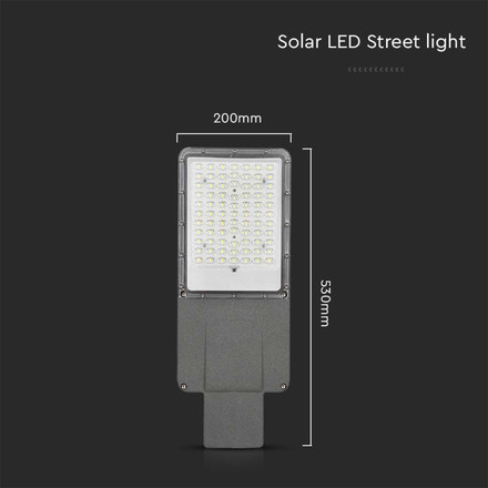 35W LED Solar Street Light Bridgelux Chip 6400K