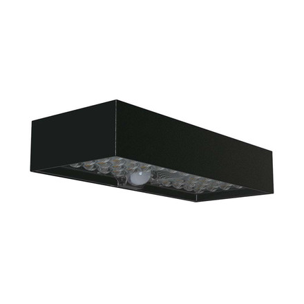 3W LED Solar Wall light Brick Lithium Battery 3.7v 1200mA CCT: 4000K+3000K Black