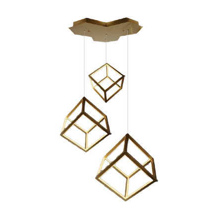 LED Плафон за таван 46W 3000K Златист SKU 15341 V-TAC